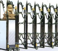 供應遼寧營口不銹鋼電動伸縮門 富麗3號